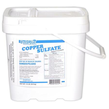 CRYSTAL BLUE 15 lbs Copper Sulfate Treatment Granule CR396179